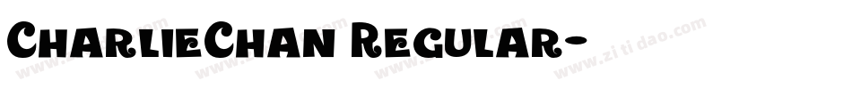 CharlieChan Regular字体转换